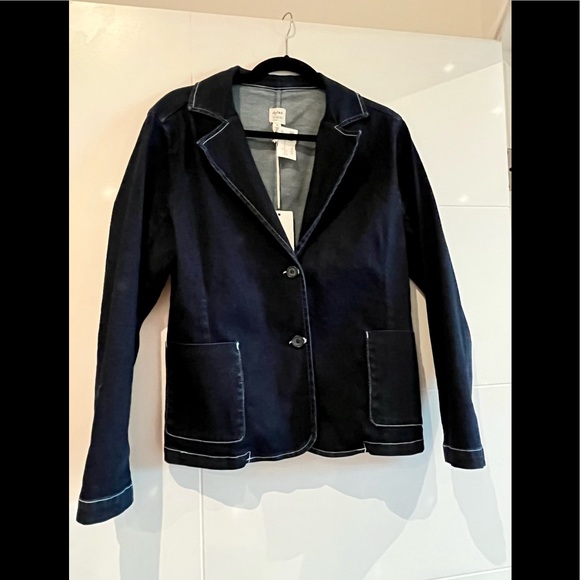 DYLAN Dark Wash Denim Blazer NWT - Picture 1 of 4